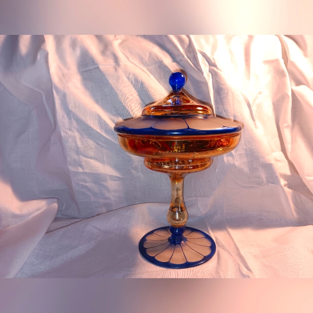 Vintage candy dish with lid